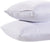 Two Down Etc. Premium Pillow Protectors with Teardrop Closure stacked on top of each other.