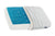 An ergonomic Technogel Deluxe Pillow designed to provide support for neck and shoulder pain on a white background.