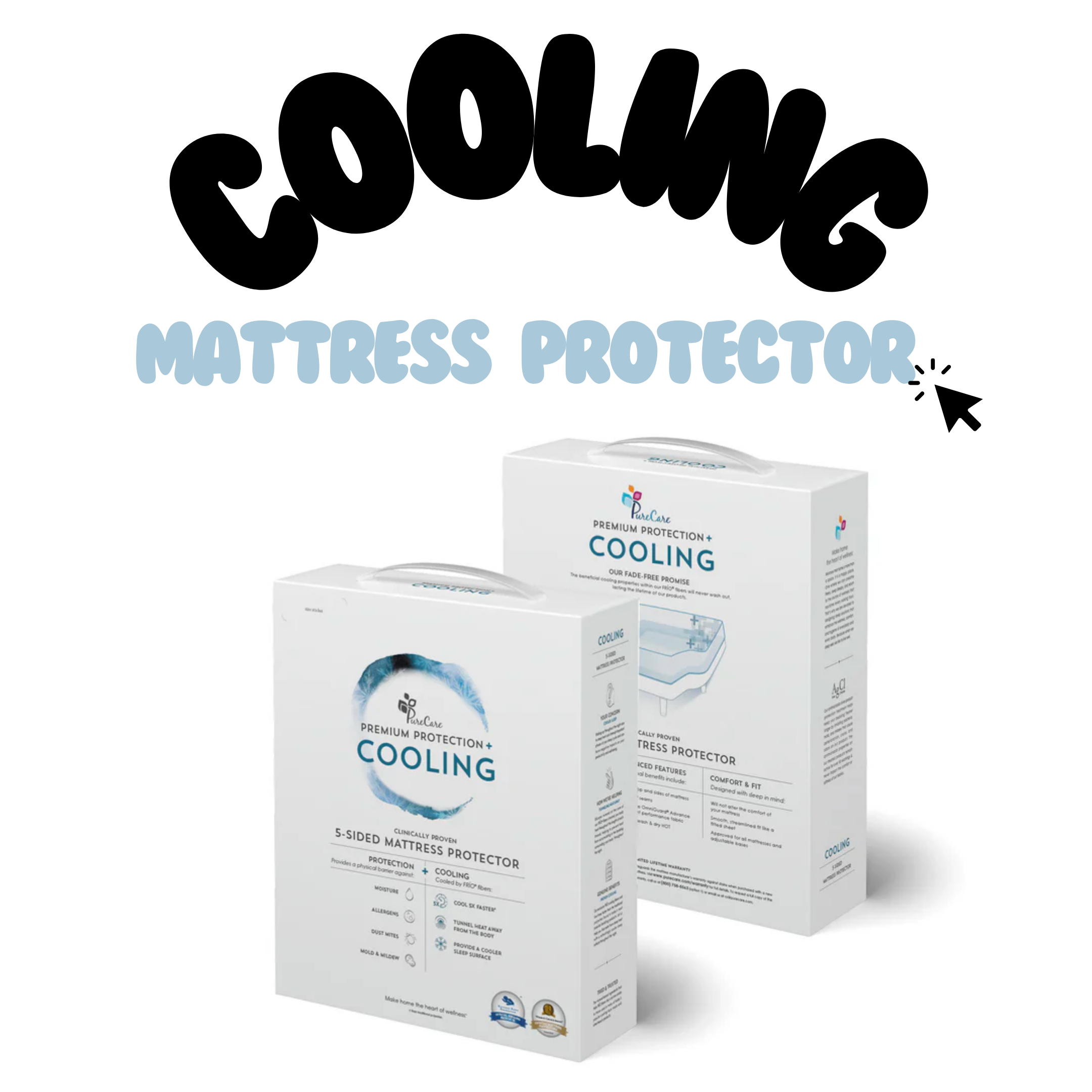 PureCare Cooling 5-Sided Mattress Protector